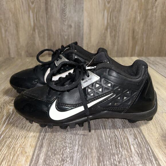 Nike Kids Alpha Strike TD Football Cleats Youth Size 3Y 579374-001 Black Shoes - Picture 5 of 13